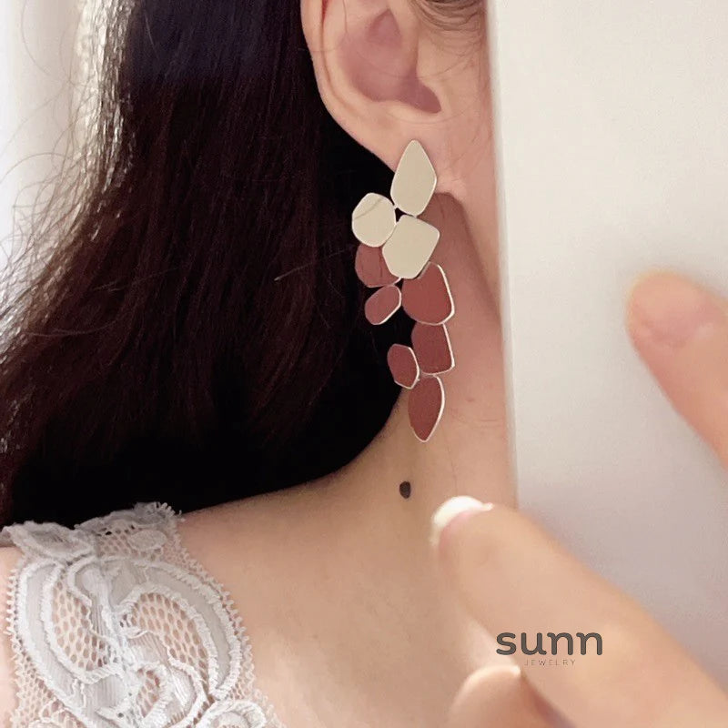 Thelma Abstract Leaf Earrings