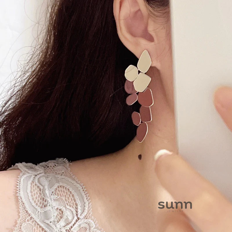 Thelma Abstract Leaf Earrings