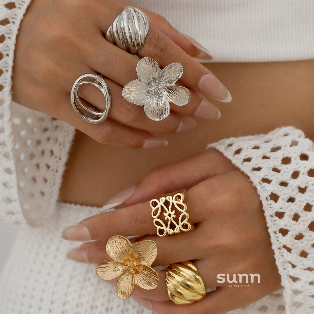 Thelma Modern Bloom Ring [AS8X6I11]