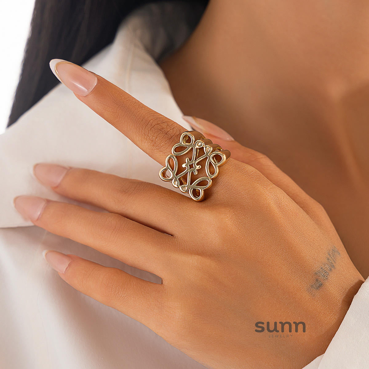 Thelma Modern Bloom Ring [7CX7VRJD]