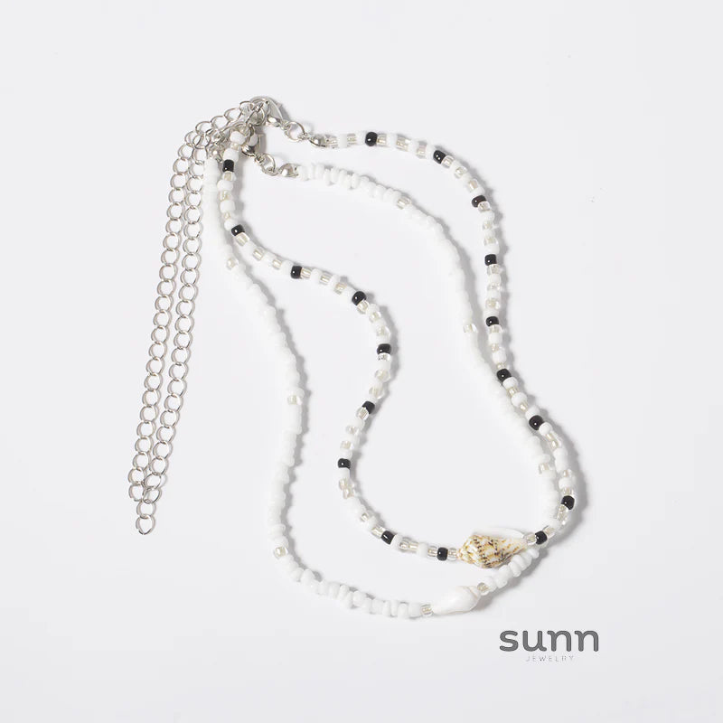 Theresa Layered Conch Necklace Set