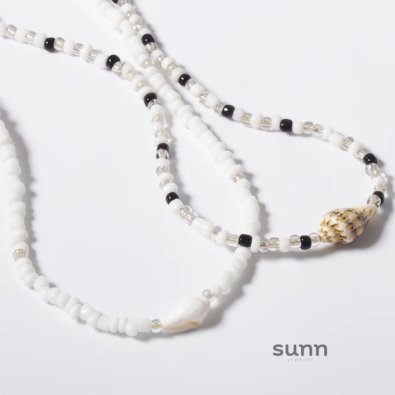 Theresa Layered Conch Necklace Set