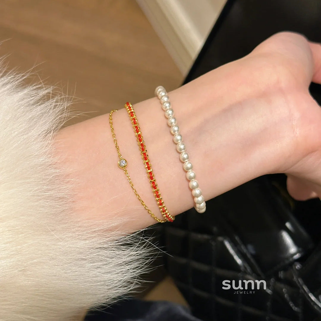 Thora Crystal Bubble Bracelet [9MI84MGR]