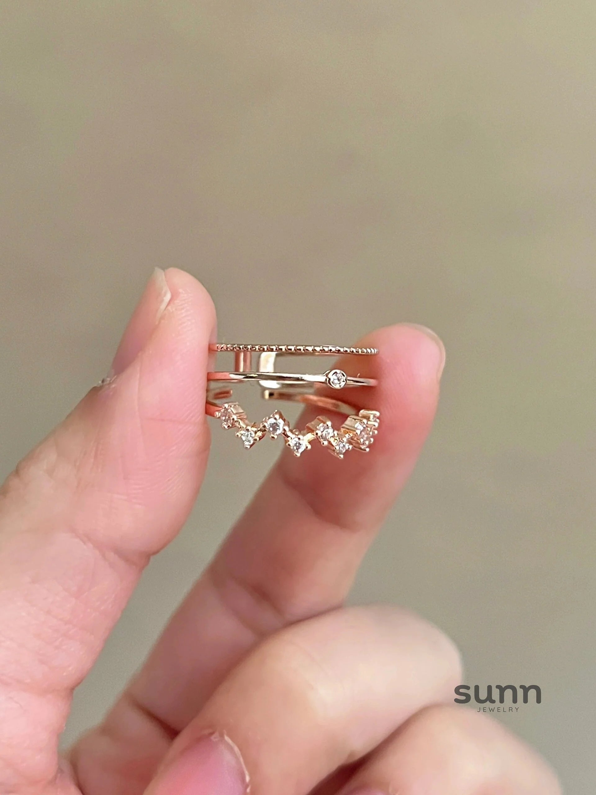 Thora Rose Gold Open Ring