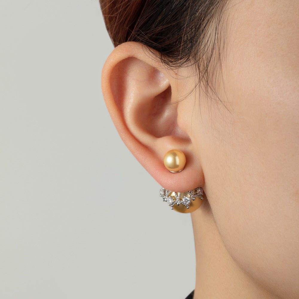 Tierney Retro Pearl Drop Earrings [NSAQZUEP]