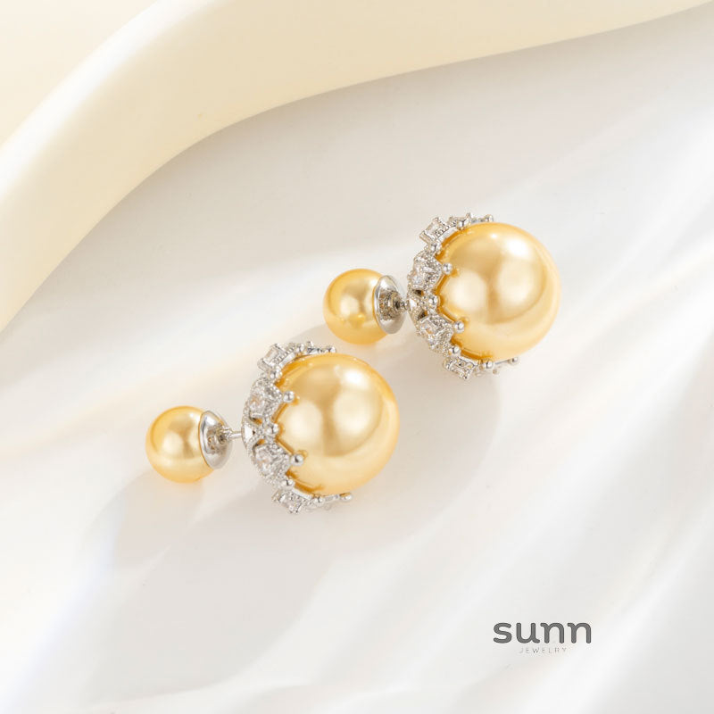 Tierney Retro Pearl Drop Earrings [NSAQZUEP]