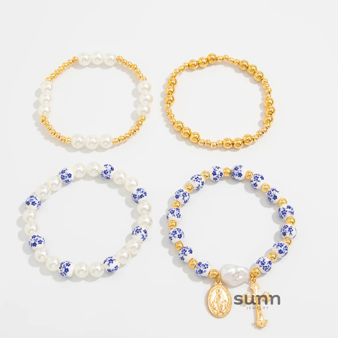 Tierra Porcelain Pearl Bracelet Set
