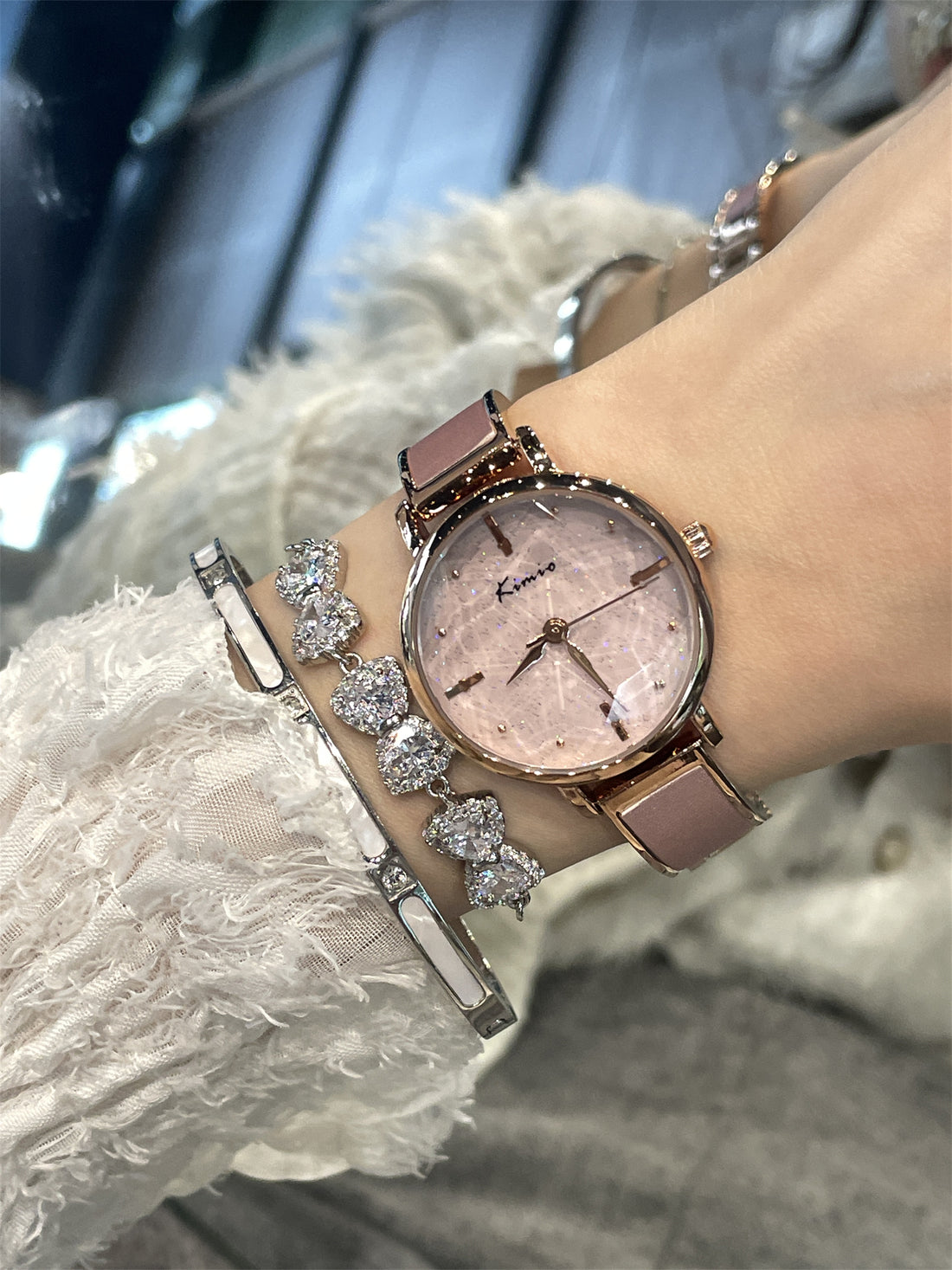 Tinsley Pink Bracelet Watch