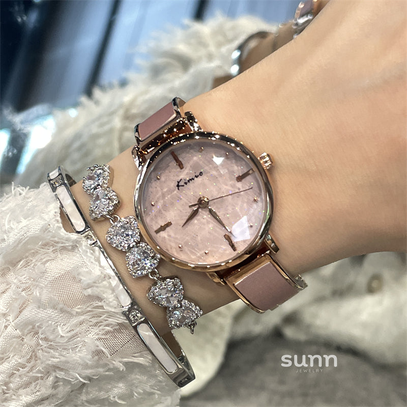 Tinsley Pink Bracelet Watch
