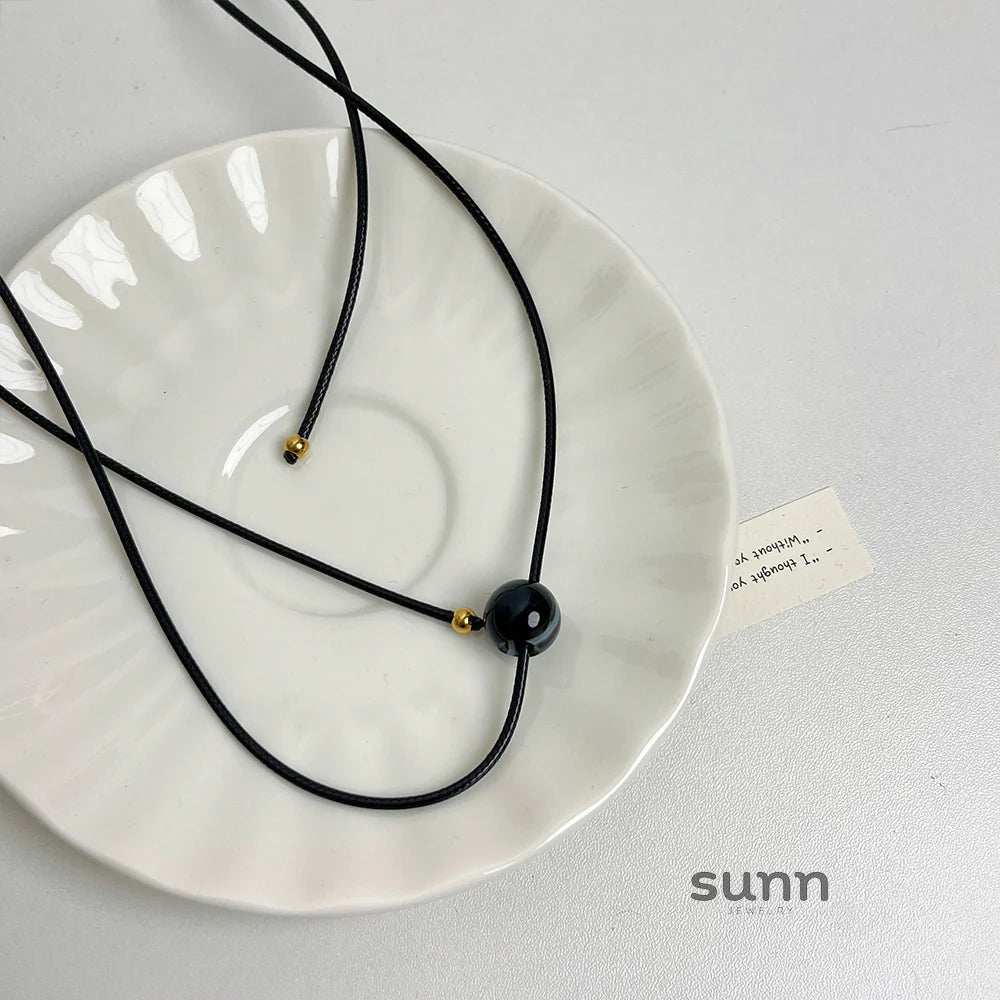 Tommi Stone Cord Necklace