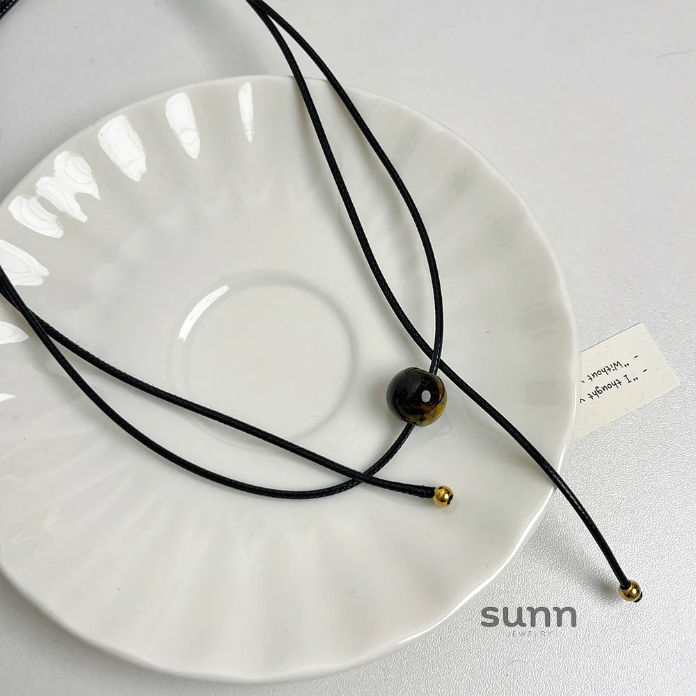 Tommi Stone Cord Necklace