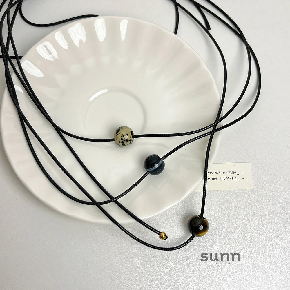 Tommi Stone Cord Necklace