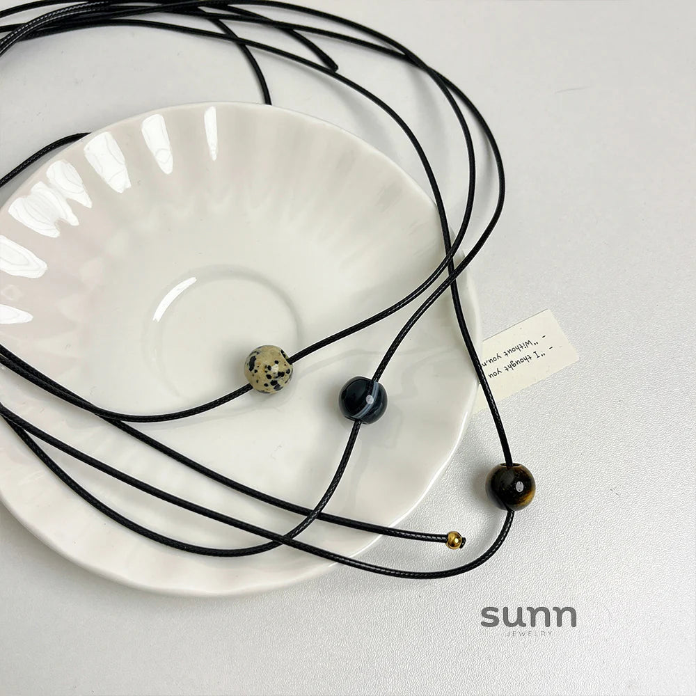 Tommi Stone Cord Necklace