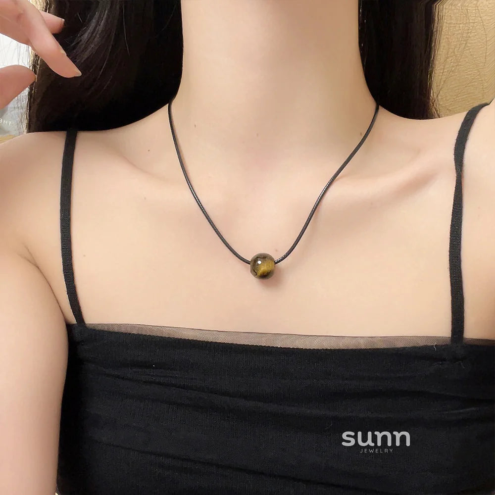 Tommi Stone Cord Necklace
