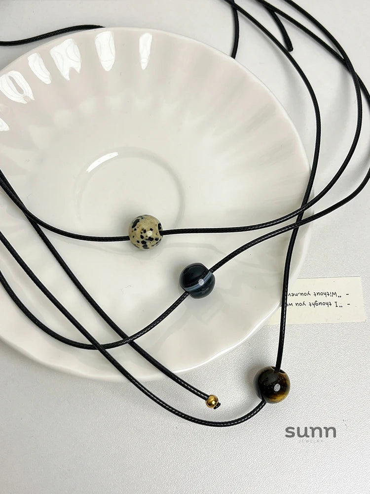 Tommi Stone Cord Necklace