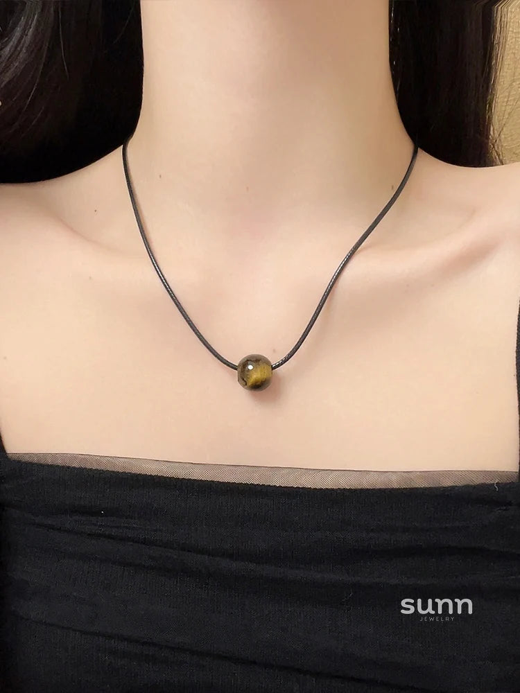Tommi Stone Cord Necklace