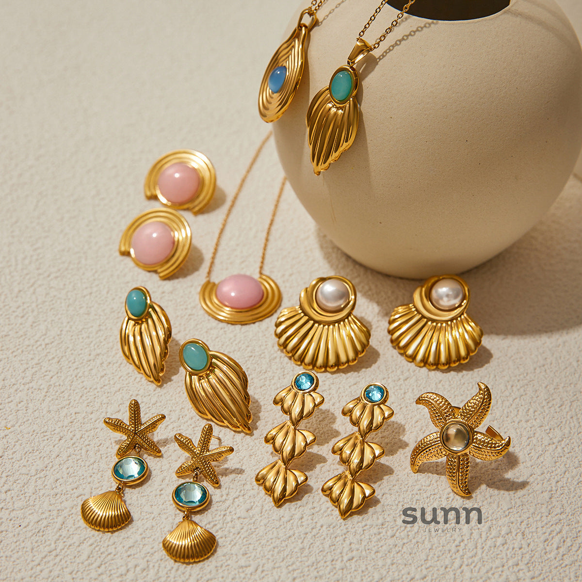 Tommie Ocean Charm Jewelry Set [QMIO81RW]