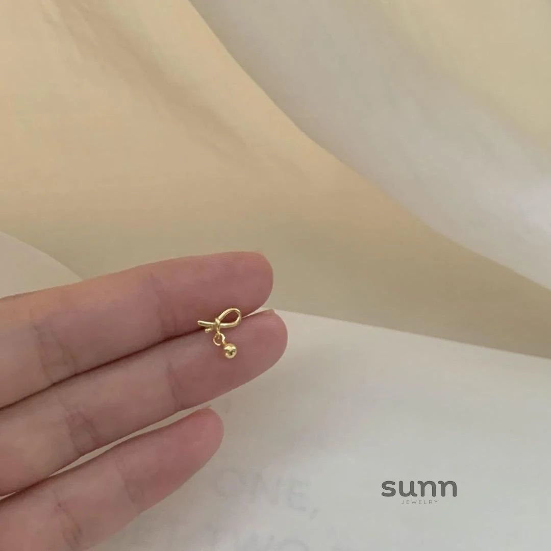 Tonya Delicate Knot Stud Earrings