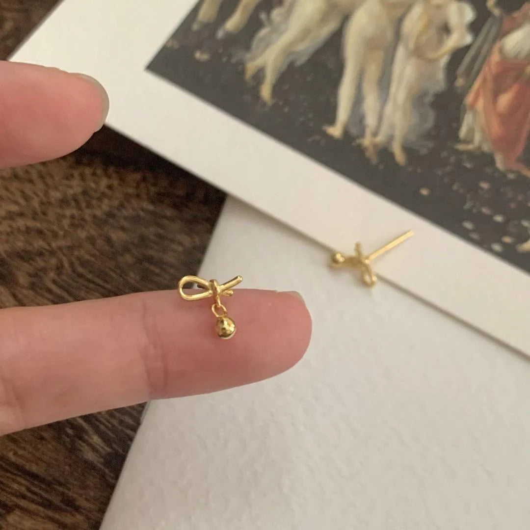Tonya Delicate Knot Stud Earrings