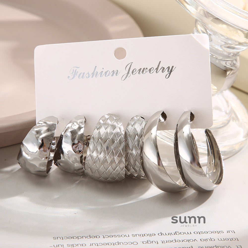 Tori C-Shaped Earring Set [O7JIKVAF]