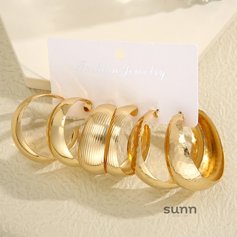 Tori C-Shaped Earring Set [0GRRTF6D]