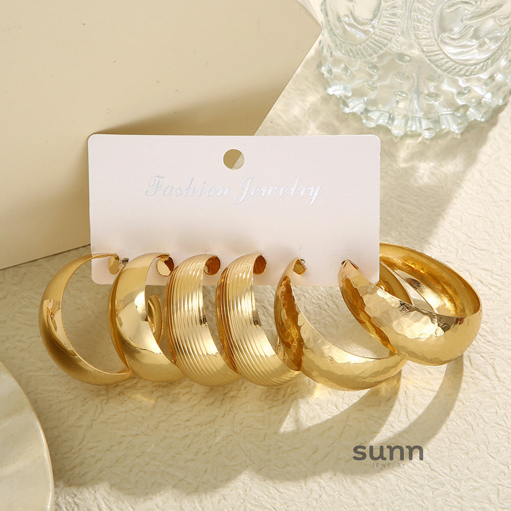 Tori C-Shaped Earring Set [Z8LKE92Q]