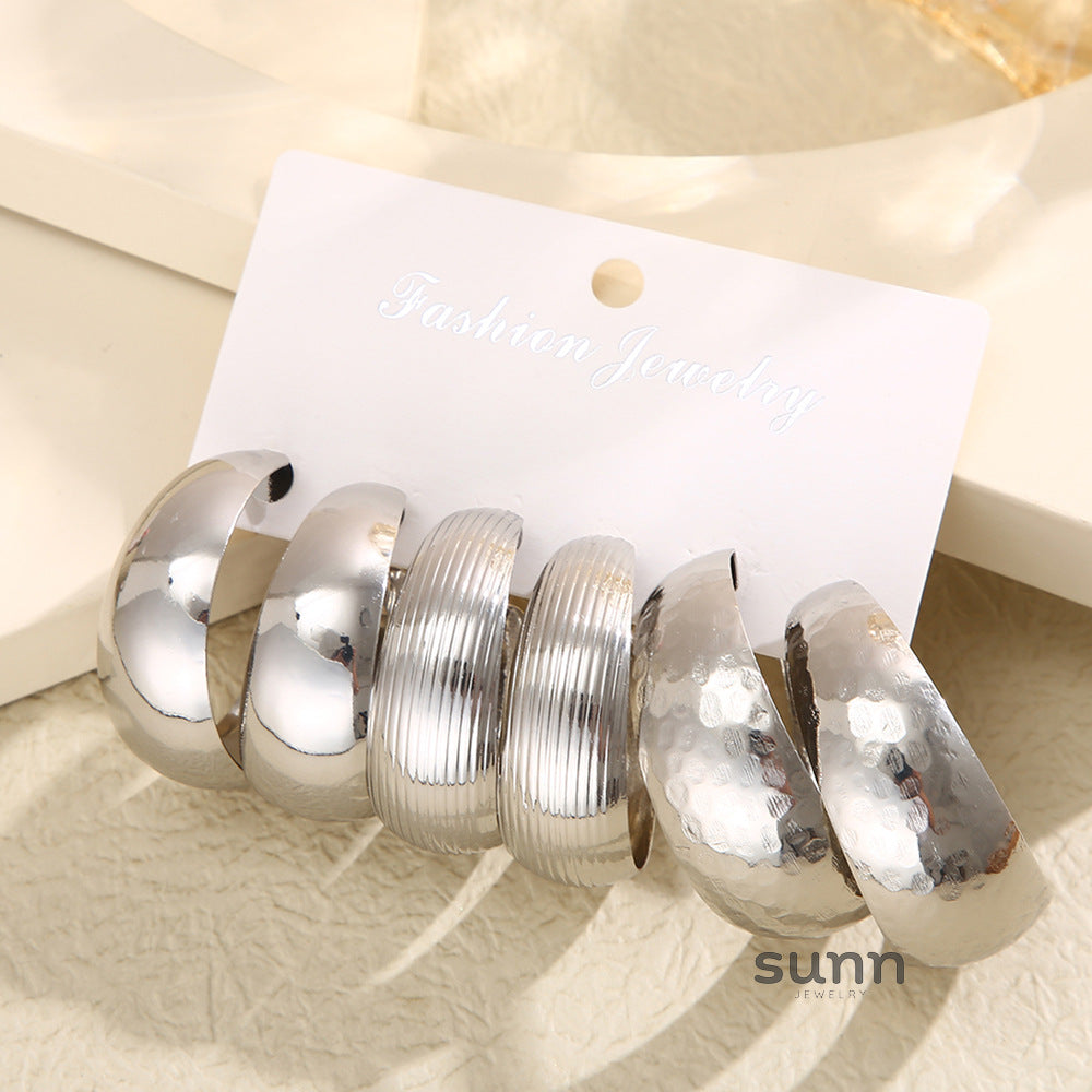 Tori C-Shaped Earring Set [5GL2X62I]