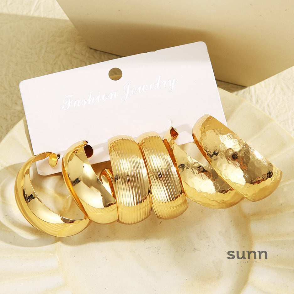 Tori C-Shaped Earring Set [TO6PT631]