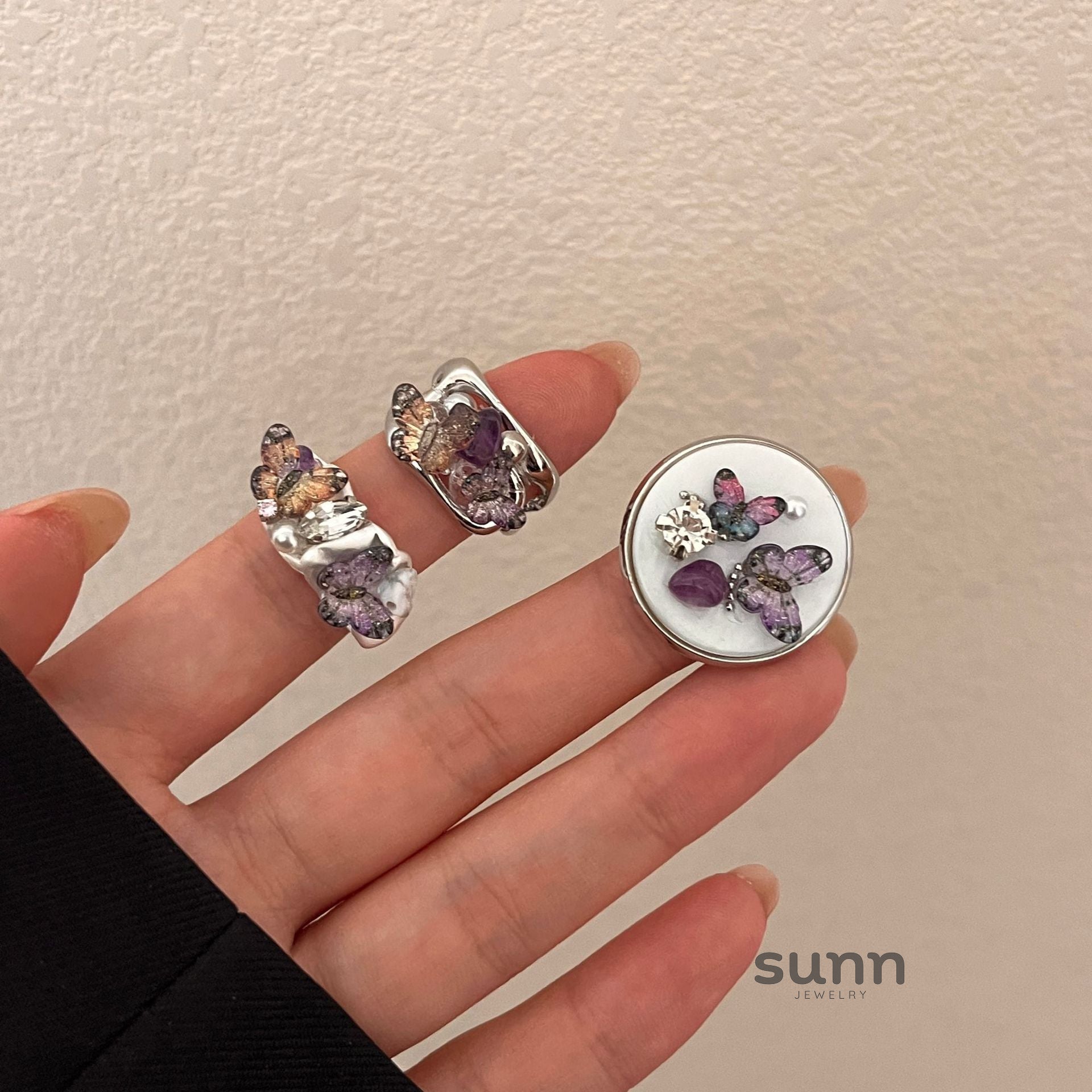 Tory Luminous Butterfly Open Ring [00DOKOYP]
