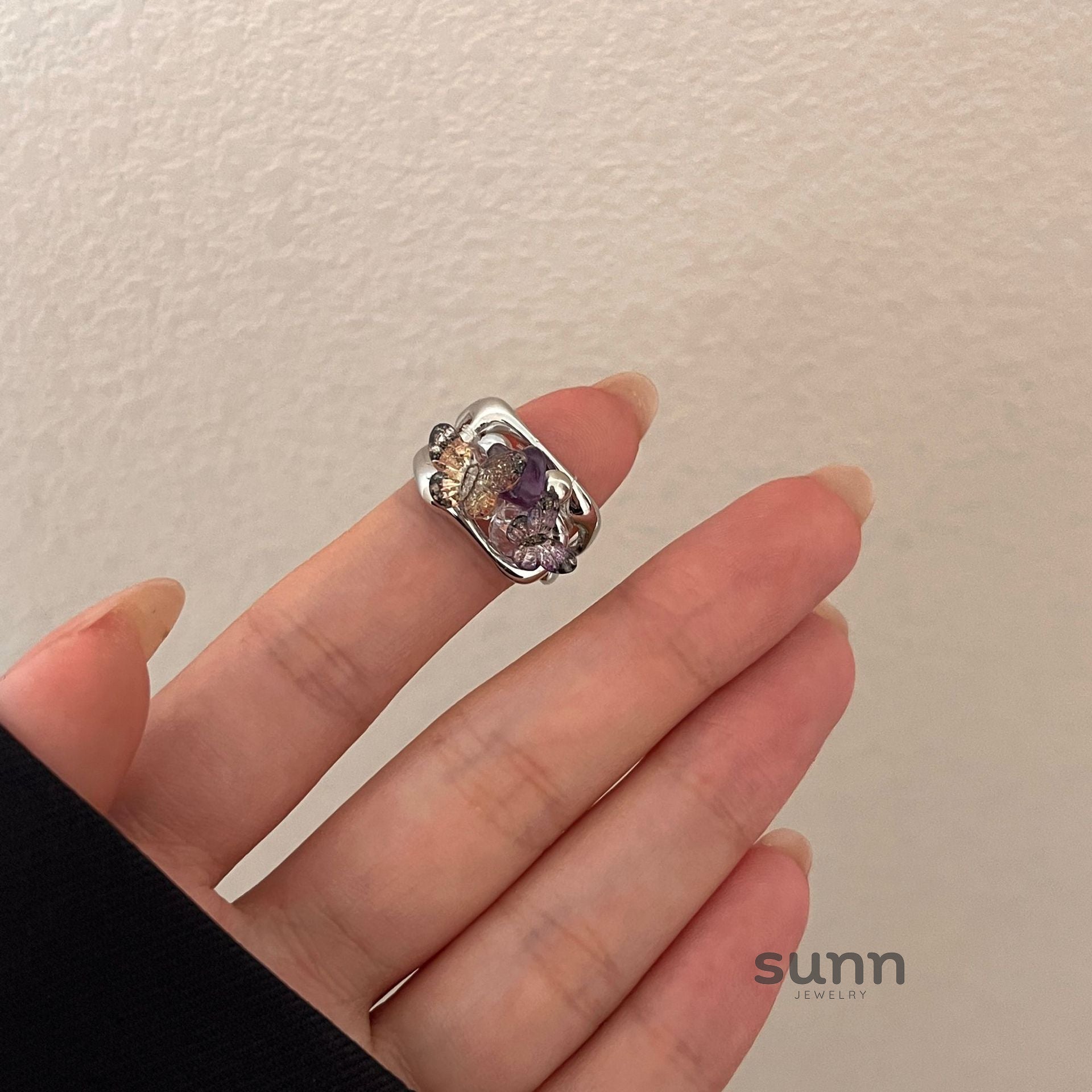 Tory Luminous Butterfly Open Ring [HTF9IIG7]