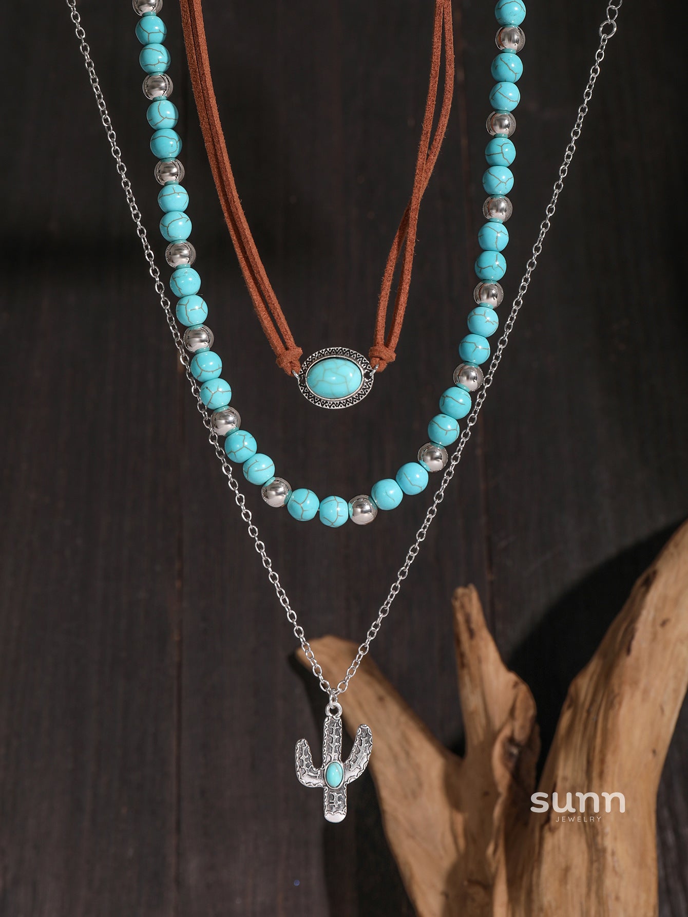 Tova Layered Cactus Necklace Set [XGIWZ75C]
