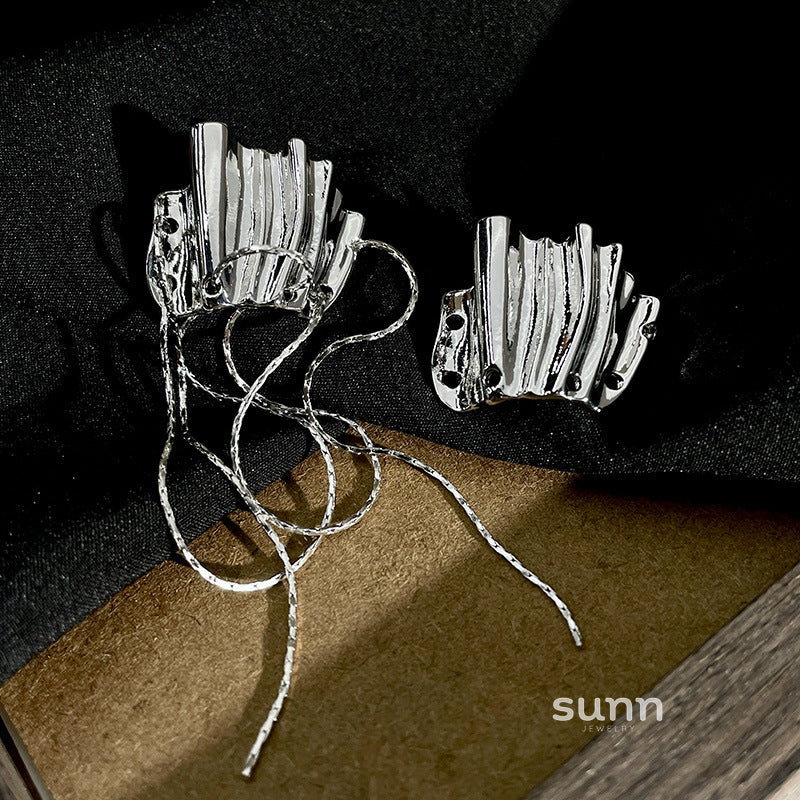 Tova Sculptural Wave Drop Earrings