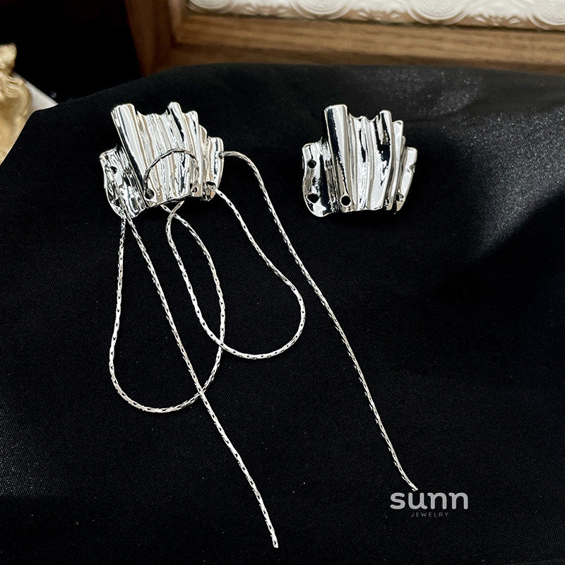 Tova Sculptural Wave Drop Earrings