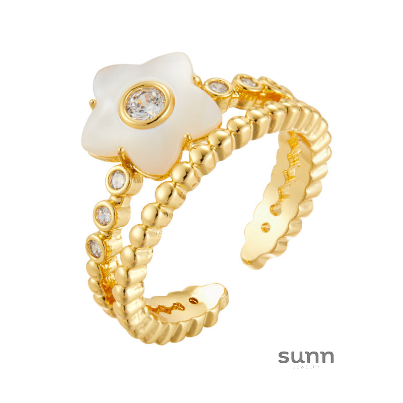 Tracey Shell Blossom Ring [BJL97LYD]