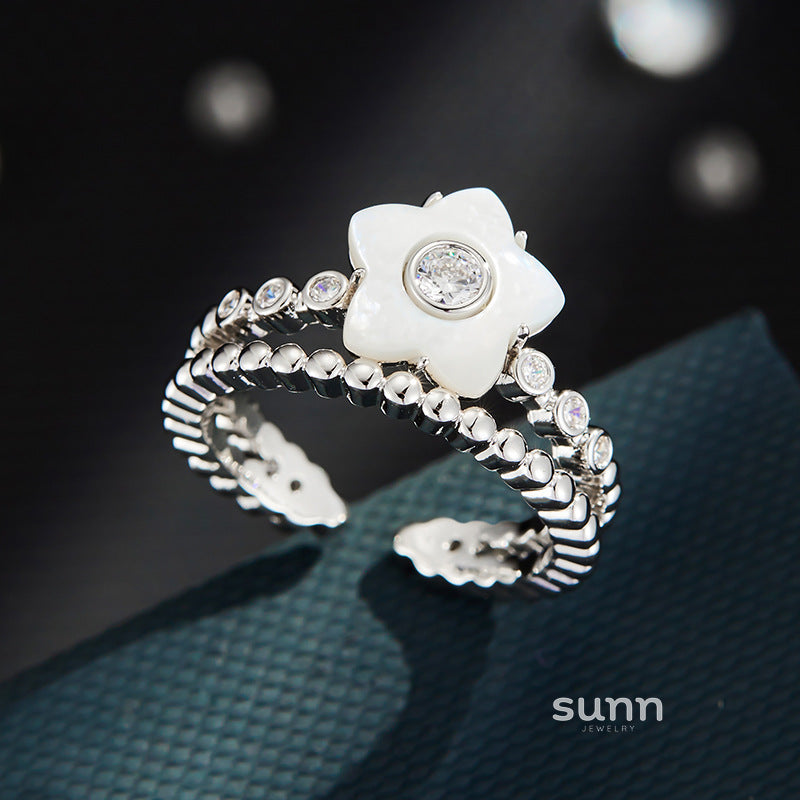 Tracey Shell Blossom Ring [XFQRT0PE]