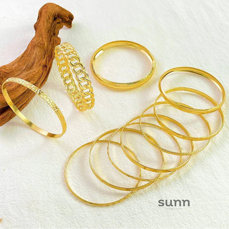 Tracey Vintage Alloy Bangle Set