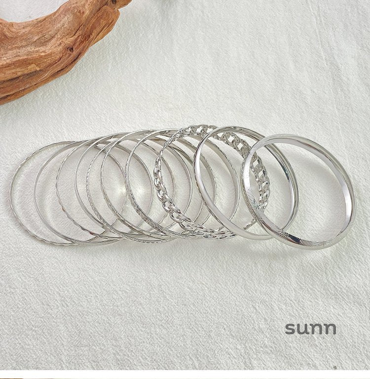 Tracey Vintage Alloy Bangle Set