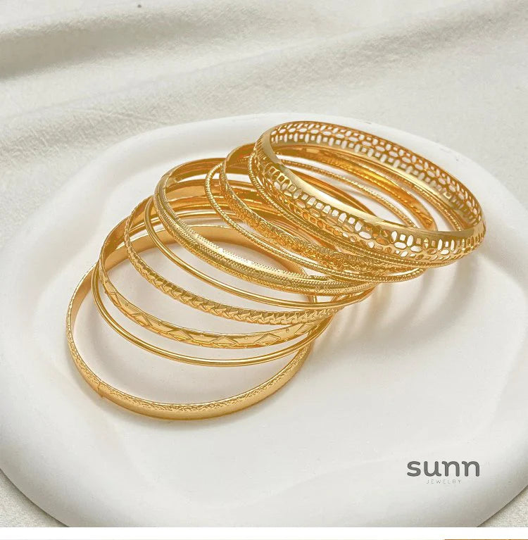 Tracey Vintage Alloy Bangle Set
