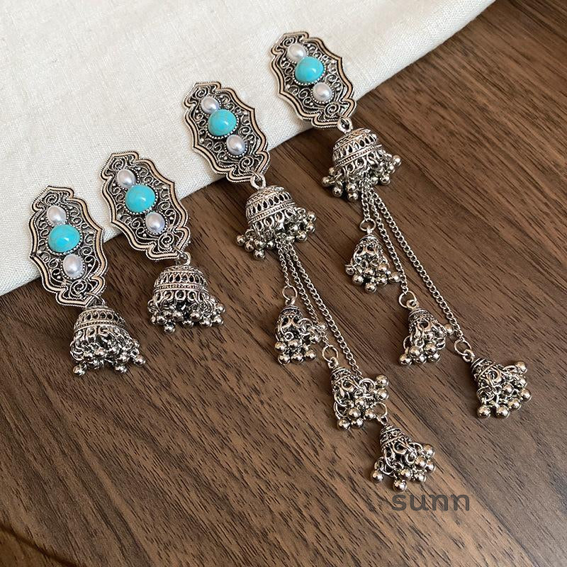 Triniti Turquoise Tassel Hairpin [TD8UCSMA]