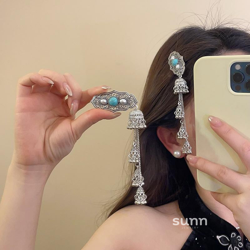 Triniti Turquoise Tassel Hairpin [W92FU6YS]