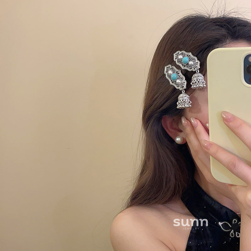 Triniti Turquoise Tassel Hairpin [M2BEEVL6]