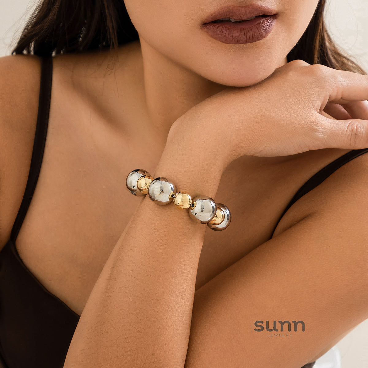 Trista Geometric Beaded Bracelet [L5IQ6THF]
