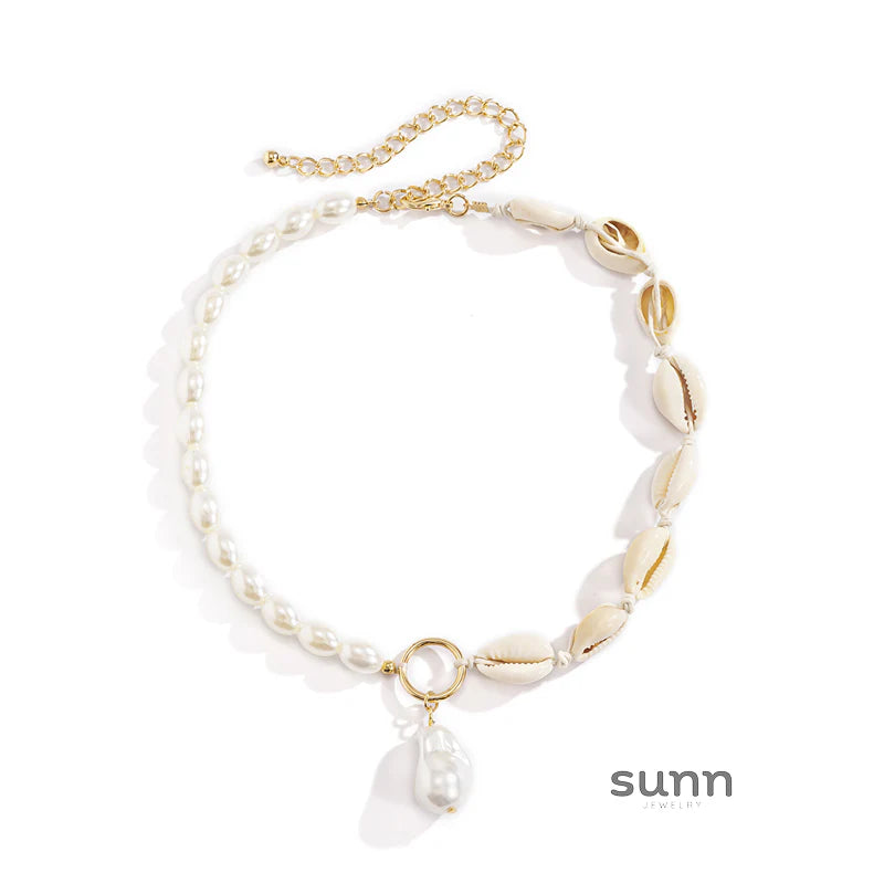 Tristan Baroque Shell Choker