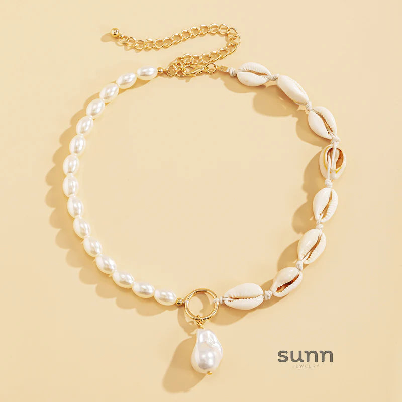 Tristan Baroque Shell Choker