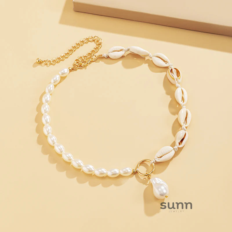 Tristan Baroque Shell Choker