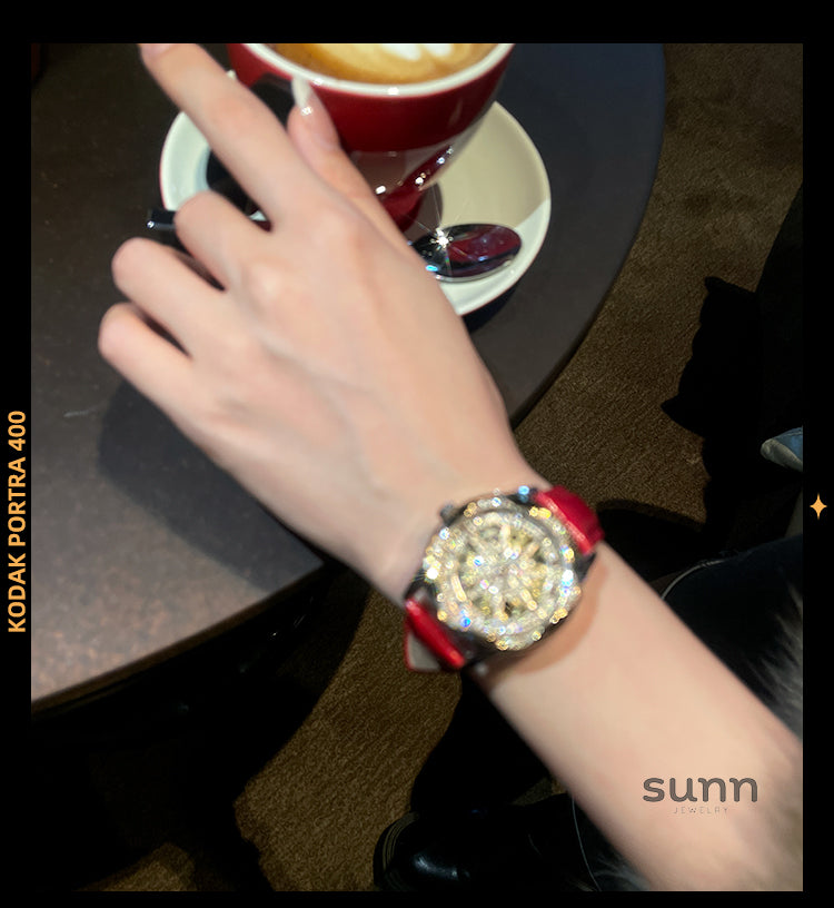 Tristyn Sunflower Mechanical Watch [98JT32RC]