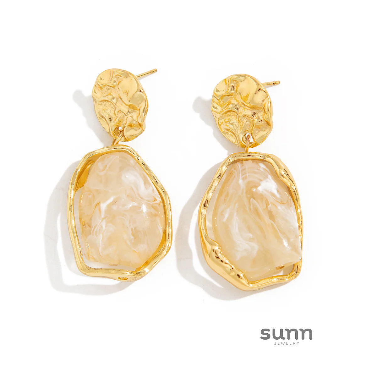 Truth Irregular Acrylic Earrings