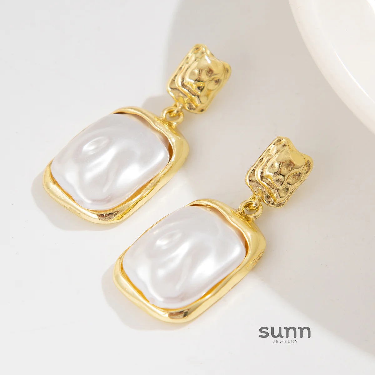 Truth Irregular Acrylic Earrings