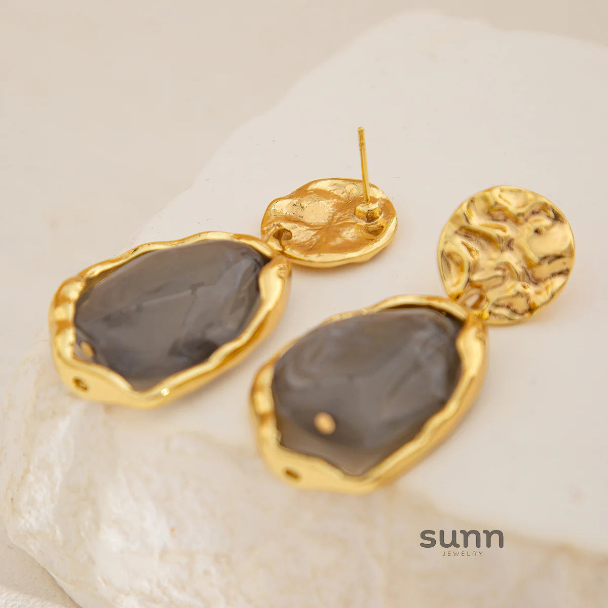 Truth Irregular Acrylic Earrings