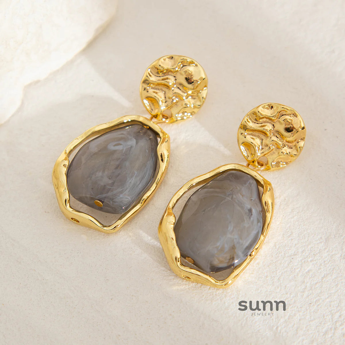 Truth Irregular Acrylic Earrings